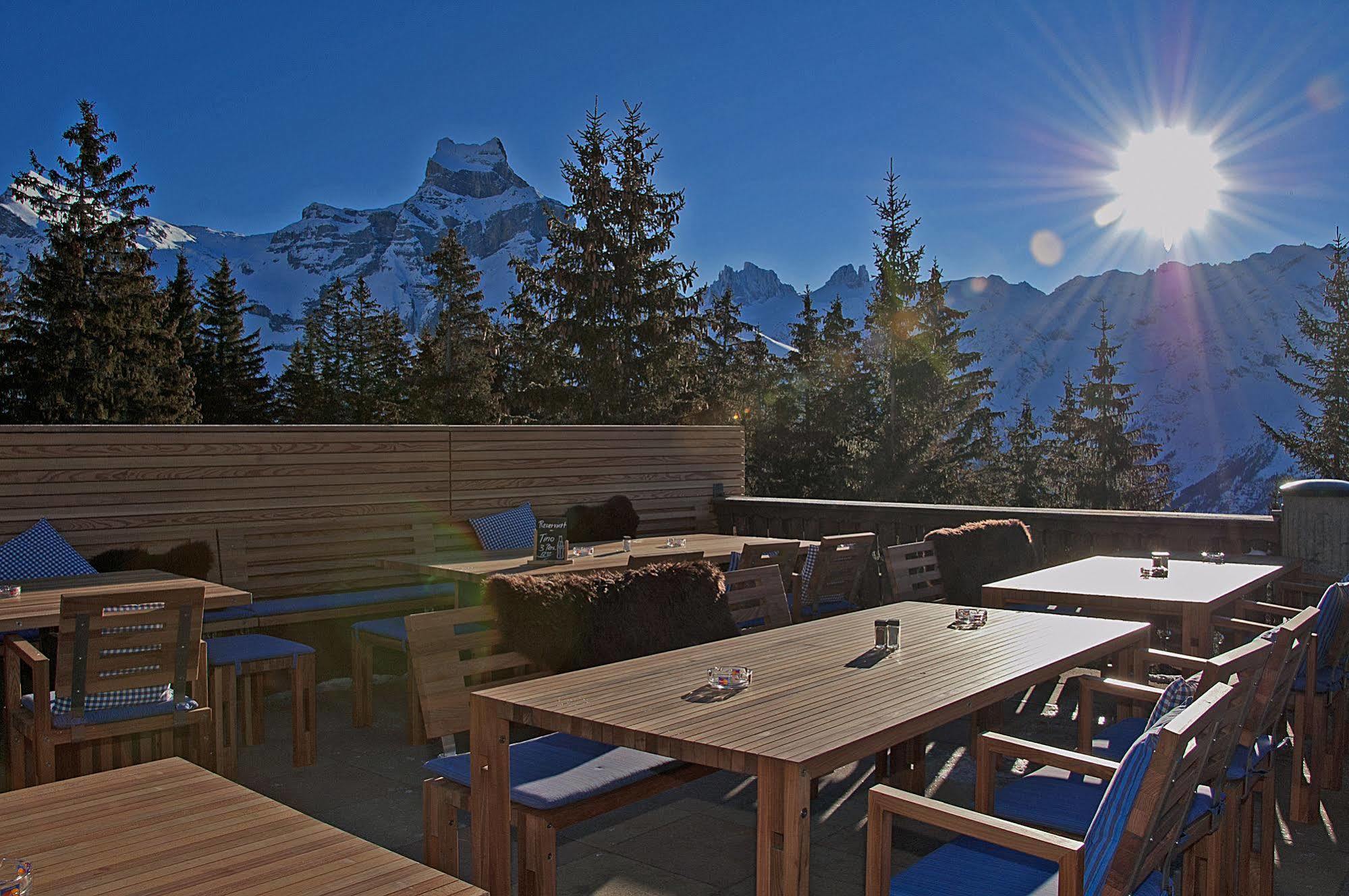 Berglodge Restaurant Ristis Engelberg Luaran gambar